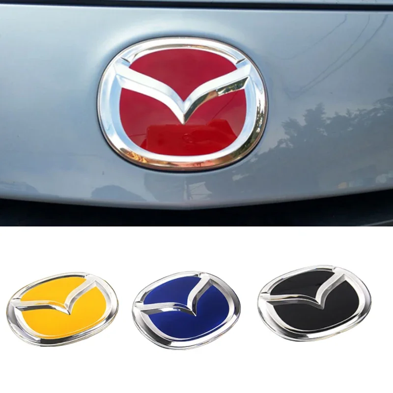 104mm/140mm Car Front Grille Refitted Emblem for Mazda 6 3 CX-30 CX-3 CX-4 CX-6 CX-5 CX7 CX8 CX-9 RX7 Rear Badge Decoration