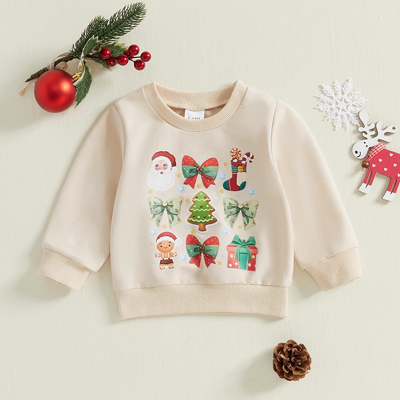 Children s Boy Hoodie Winter Snowflake Print Warm Pullover Sweater Kids Christmas Outfit Long Sleeve Sweatshirt for Toddler