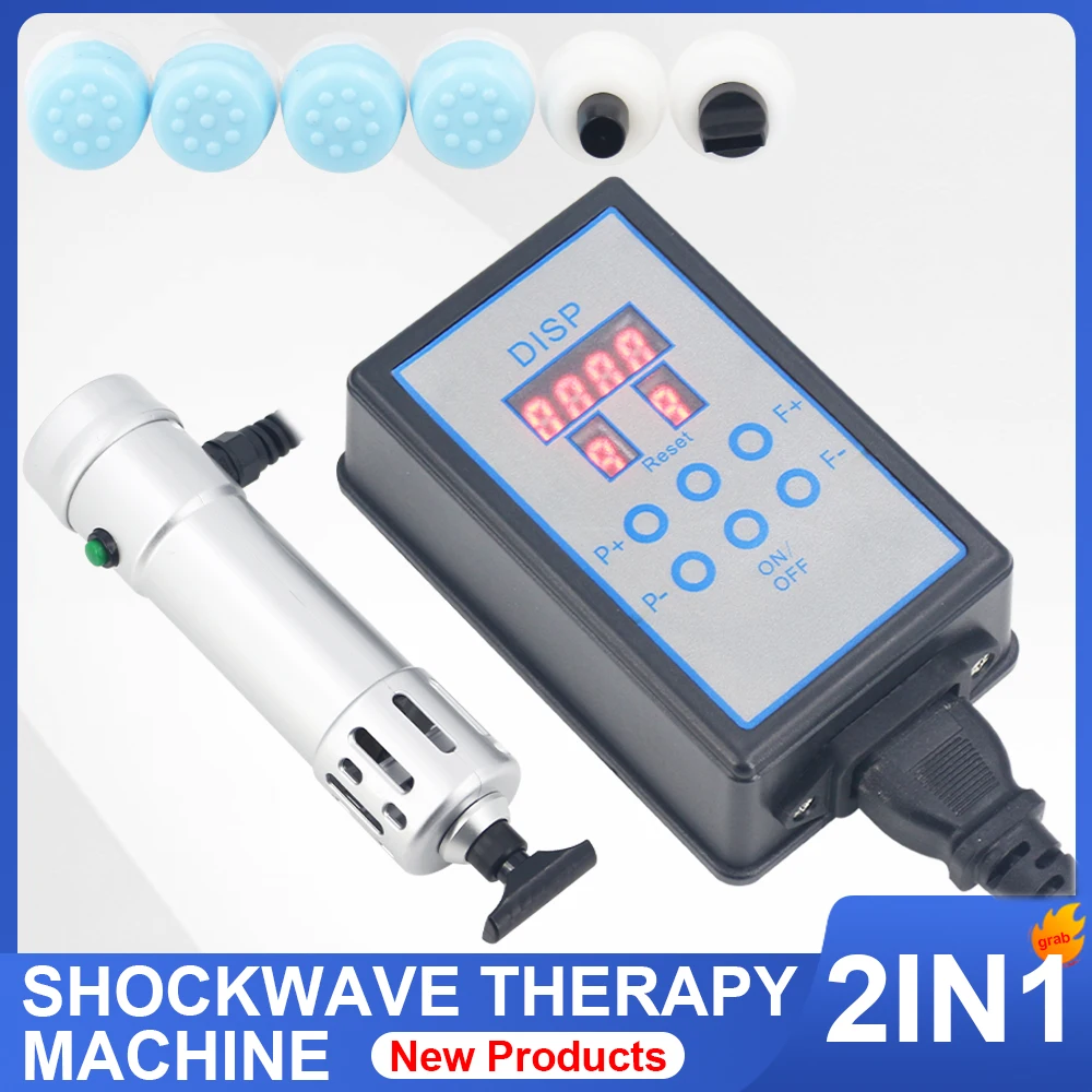 

2 IN 1 Shockwave Therapy Machine Effective Relieve Joint Pain Muscle Relaxing Professional Shock Wave Chiropractic Massage Tools