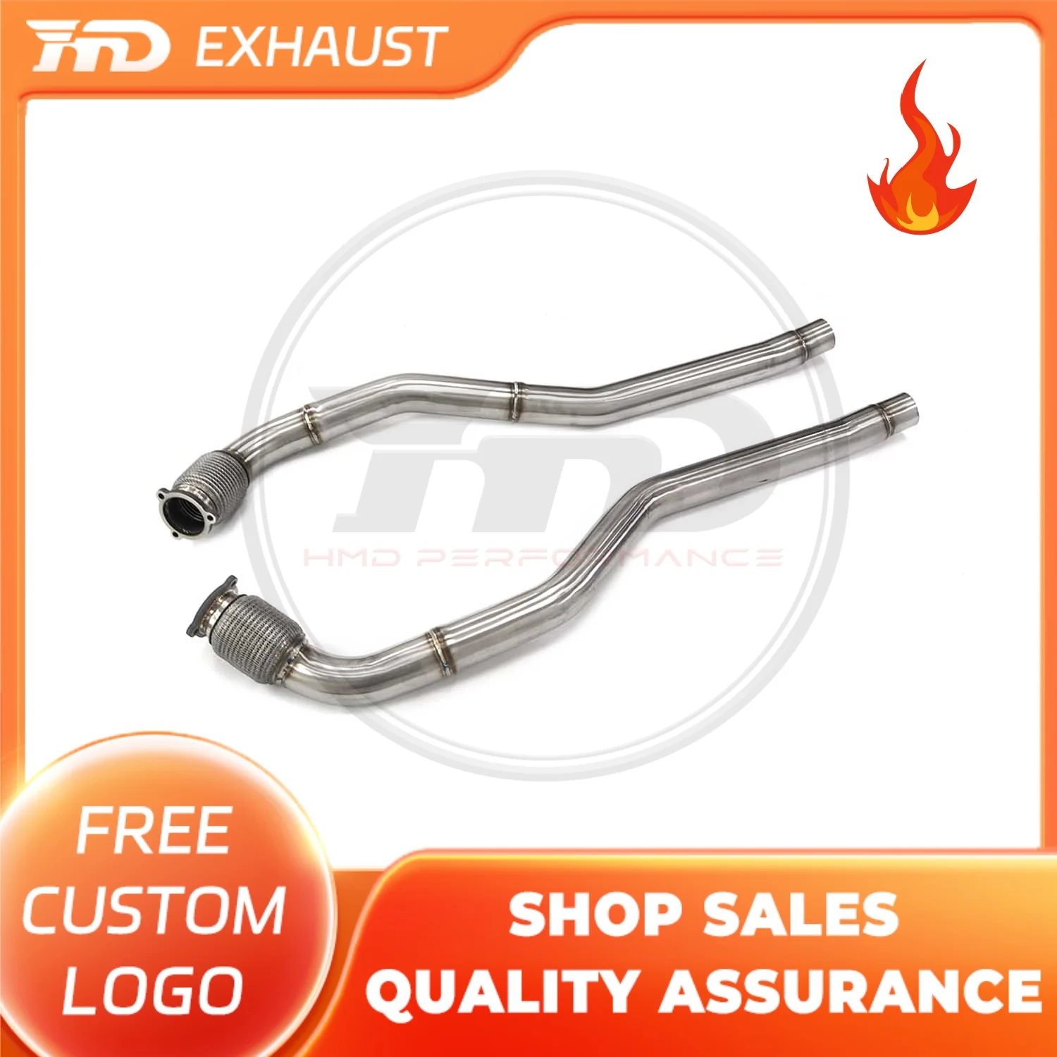 

HMD Exclusive customization Exhaust System Stainless Steel Performance Middle Pipe for Porsche macan turbo 3.6T Straight Tube