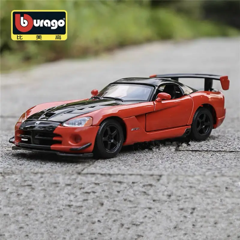 Bburago 1:24 Dodge Viper SRT 10 ACR Alloy Racing Car Model Diecast Metal Sports Car Vehicles Model Collection Childrens Toy Gift