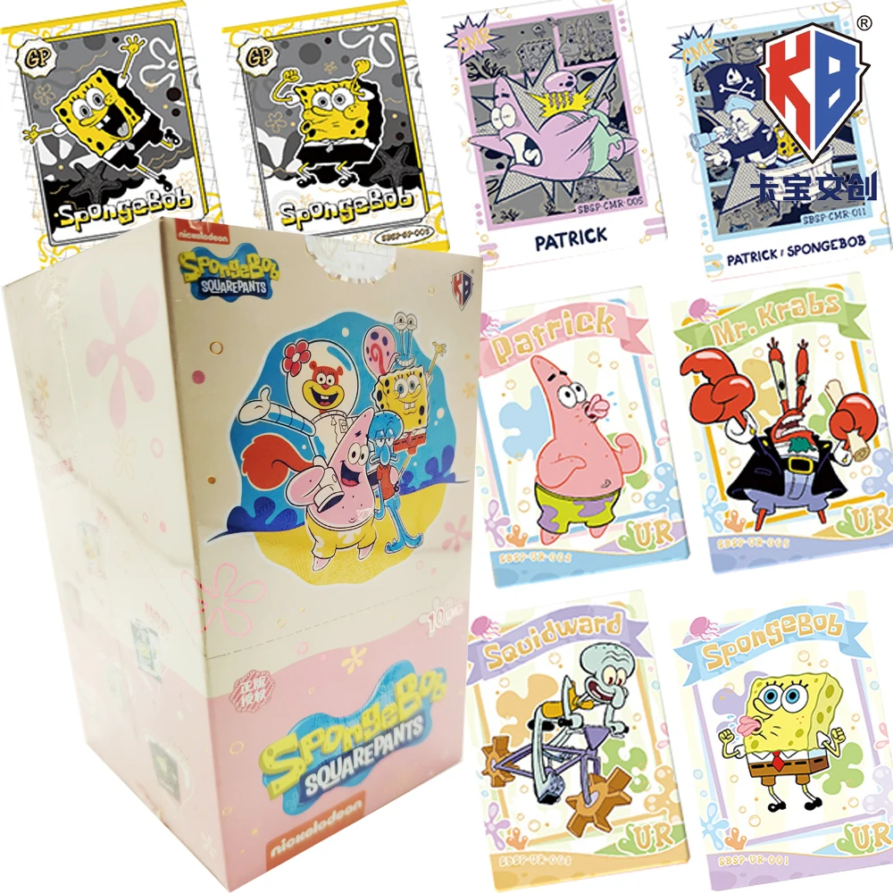 

New KABAO Genuine SpongeBob SquarePants Collection Cards Patrick Star Personality Modern Times Show Animation Cards Kids Gifts