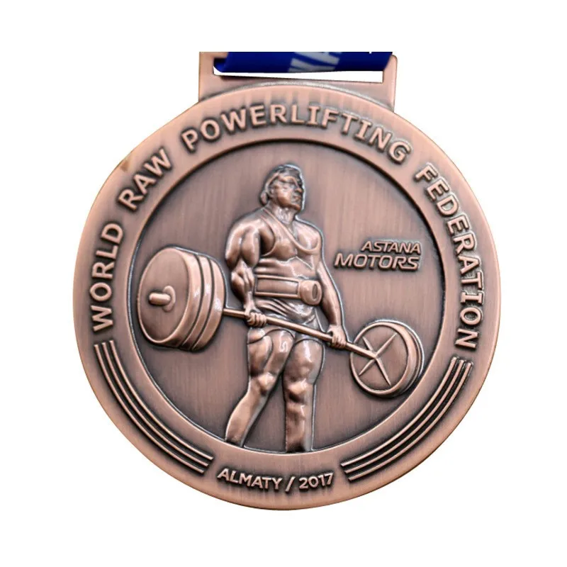 Commemorative Medal for Sports Events, Weightlifting, Basketball, Wholesale