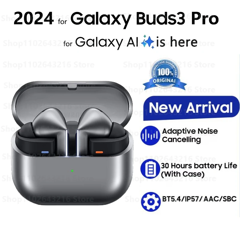 For Galaxy Buds 3 Pro Wireless Charging Wireless Headphones Noise Reduction In Ear Immersive HIFI Sound Headset for Android ios