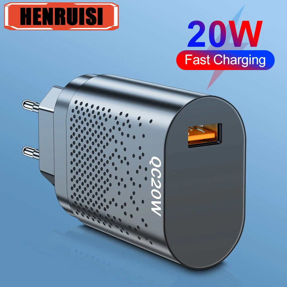 

20W USB Charger Portable Tablet Charger Support Fast Charging For iPhone 15 14 13 12 11 Pro Max 8 Plus Xiaomi OPPO Quick Charger