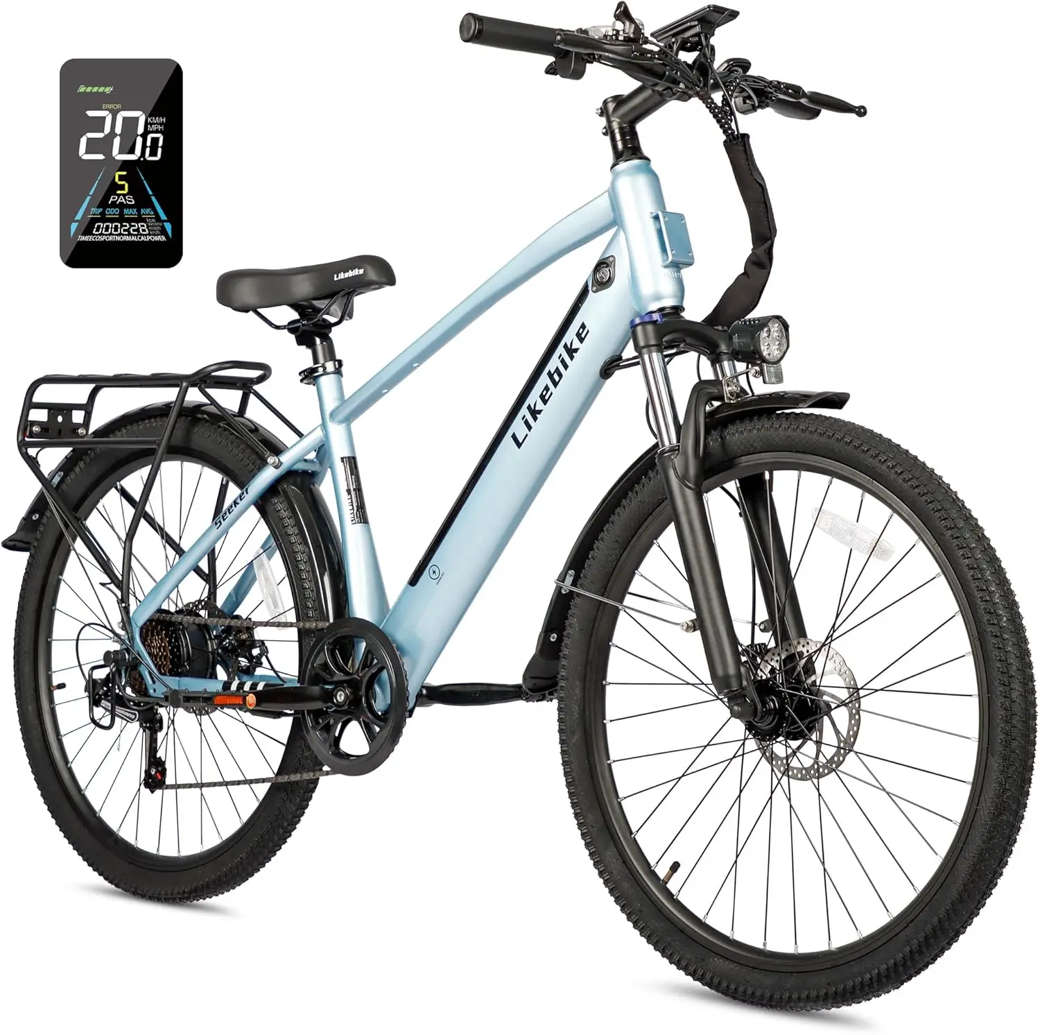 

26" Electric Bike for Adults with Peak 500W Brushless Motor, 35Miles 324WH Removable Battery 20MPH Commuting Electric Bike