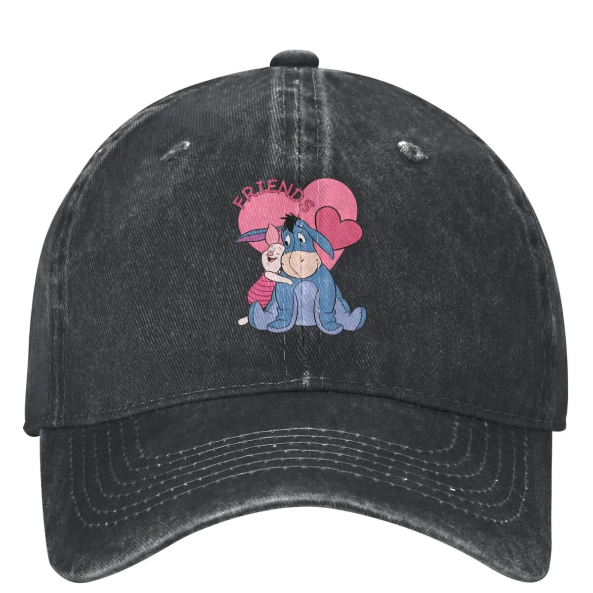 Piglet With Friend Casual Baseball Cap Trucker Hat Sun Visor Hiking Fishing Snapback Cap Unisex-Teens Classic Baseball Caps