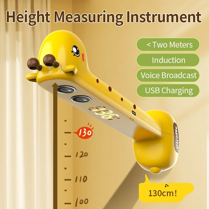 

Детский домашний ростомер с ультразвуковым измерением роста, электронная рулетка, наклейка на стену, игрушка для малышей
