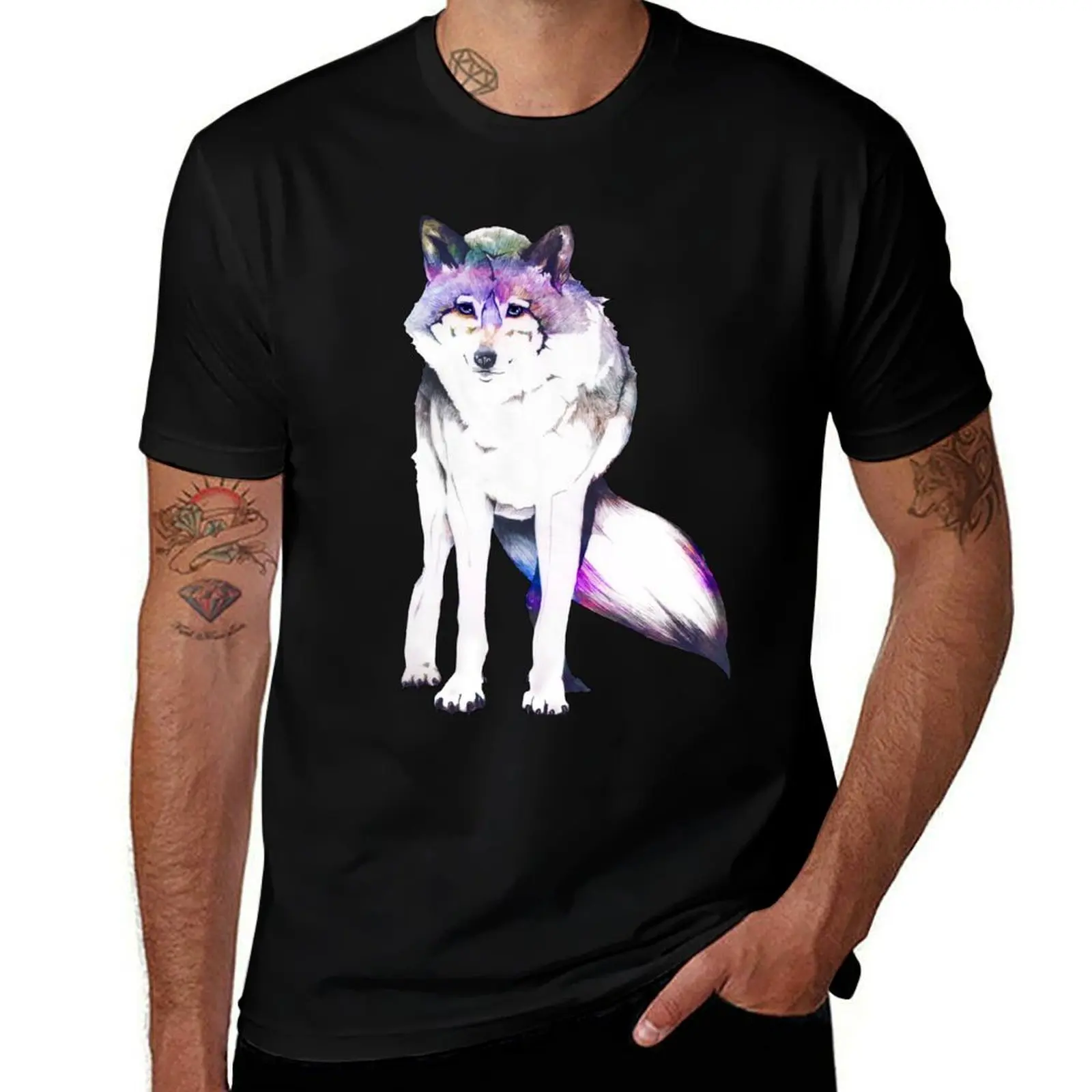 

Galaxy Wolf T-Shirt funny t shirts cotton man t shirt summer essential t shirt T-Shirt