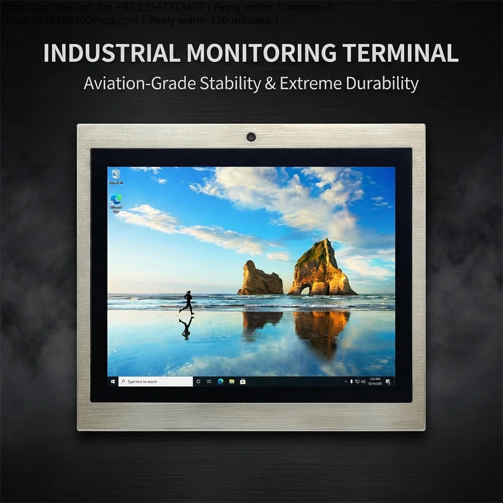 

SS304 Stainless Steel Wide Temp Optical Bond 10 Point Touch IP67 Waterproof Industrial Panel PC