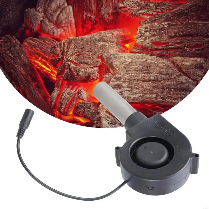 WXTC BBQ Fan Blower Fan Reflowing per Starter a carbone veloce da campeggio all'aperto