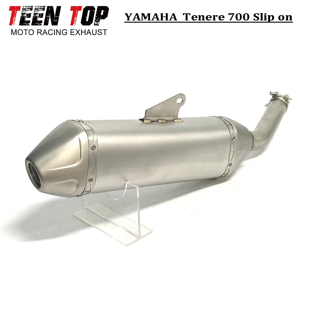 Motorcycle Escape Full Exhaust System For YAMAHA Tenere 700 Slip on Exhaust Stainless Steel T-700 2019+ Exhaust Muffler