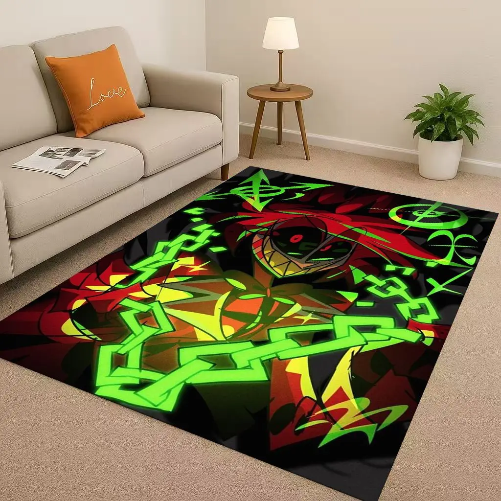 Cartoon H-Hazbin Hotel Charlie Morningstar Living Room Non-Slip Area Rug Soft Carpet for Bedroom Sofa ,Easy Clean Home Doormat