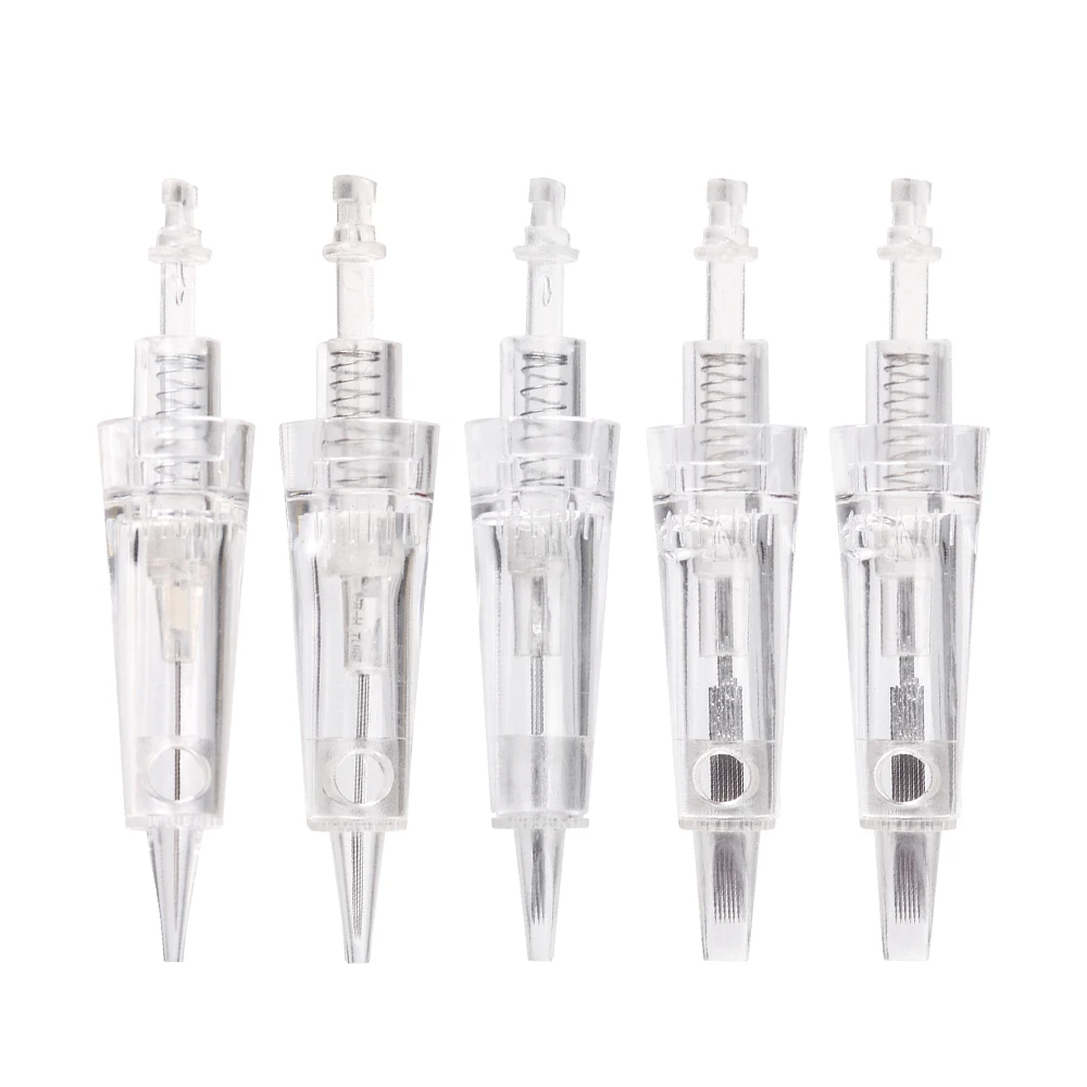 

BORALA 50Pcs Disposable Sterilized Tattoo Cartridge Needles 1R 3R 5F for Eyebrow Lip Eyeliner Permanent Makeup Tattoo Supplies