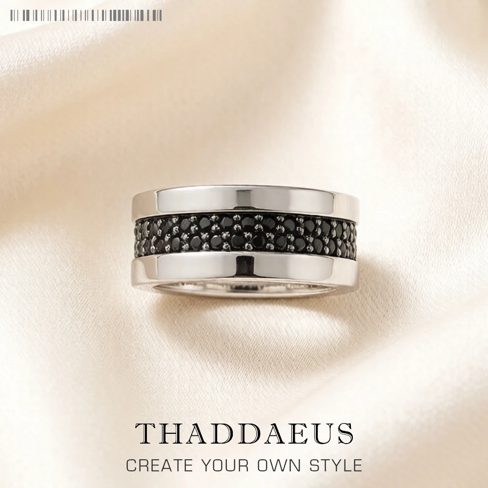 Classic Black Zirconia Band Ring,Europe Style Jewelry Fine Jewerly For Men & Women Gift In 925 Sterling Silver,Super Deals