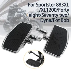 Motorcycle Adjustable Front Foot Rider Footrest Rear Floorboards For Sportster 883 1200 Foot Rest Rider Pad