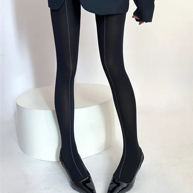 Women Bodycon Bottomed Stockings Fashion High Elastic Pantyhose Office Ladies Working Slim Elegant Spring Autumn Tights Woman