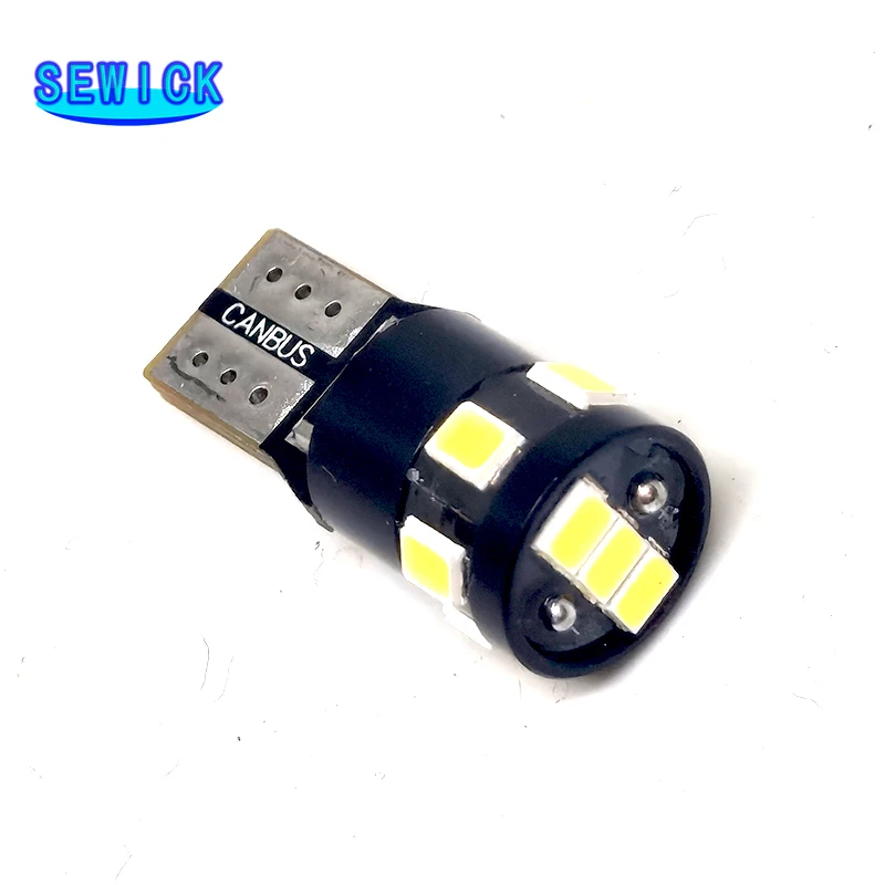 

100Pcs T10 W5W 2835 SMD 9 LED Car Interior Lights Reading Map Dome Lights Parking Light Auto Signal Lamp Error Free