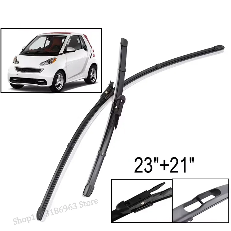 

Wiper Front Wiper Blades Set For Smart ForTwo W451 Coupe 2007 - 2014 Windscreen Windshield Window Brush 23"21"