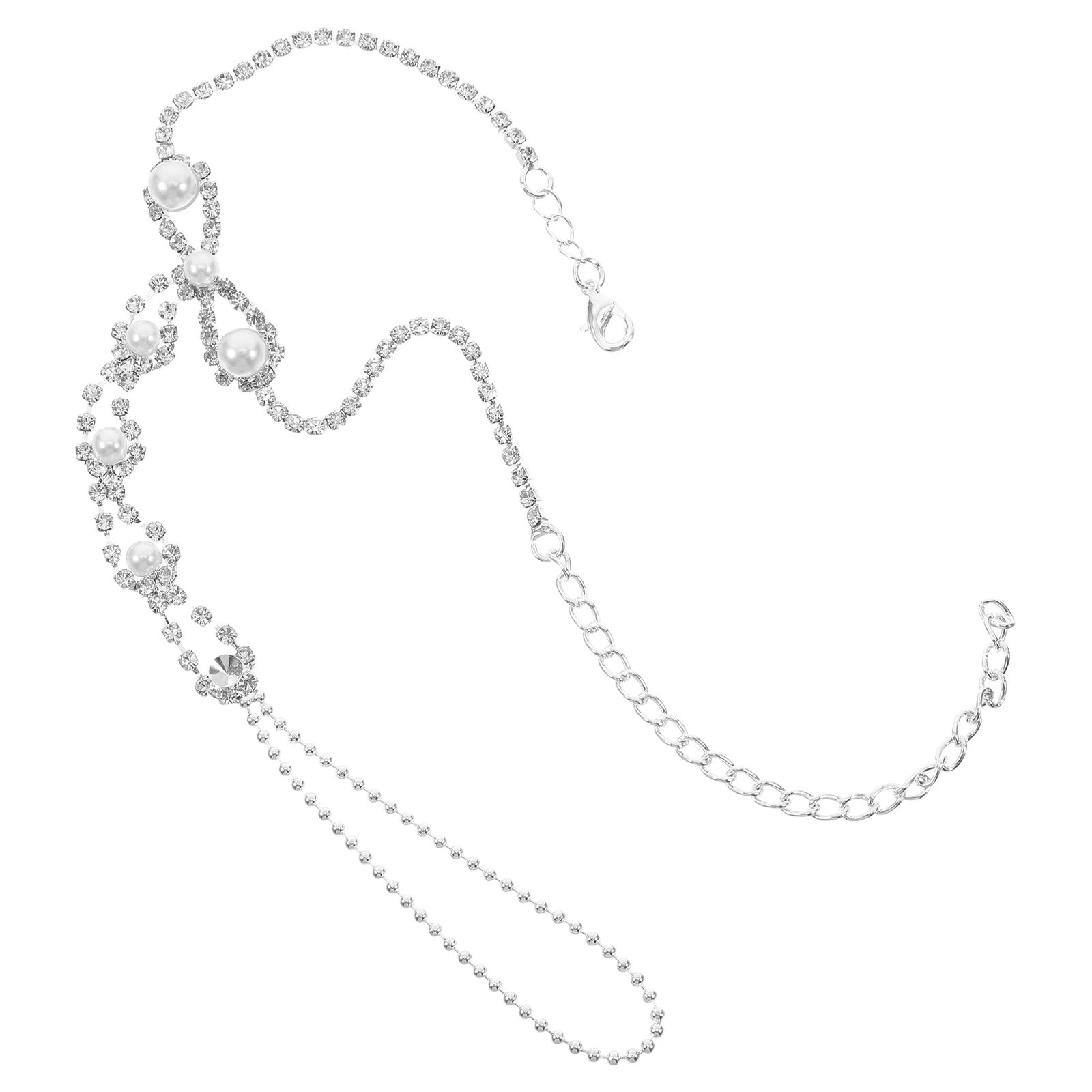 

Women's Light Luxury Fashion Anklet Beach Rhinestone Jewelry Barefoot Crystal Bridal for Sandals Wedding Rhinestones Toe