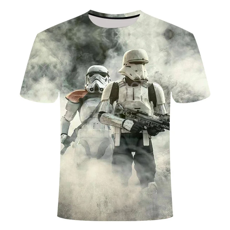 3D Quick Drying Short Sleeved Men T shirt Around The 50th Anniversary of Star Wars Adult Children's Parent Child T shirts
