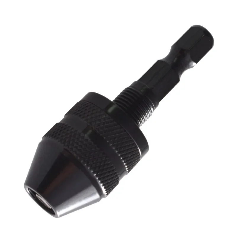 Mini Keyless Chuck Electric Drill Bits Collet Converter Extension Screwdriver Drill Adapter Fixture Tool 1/4\