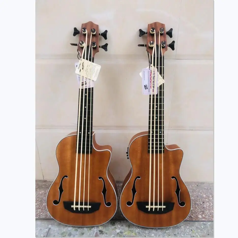 Handmade 30 inches fretless Ukulele Bass all mahogany wood 30