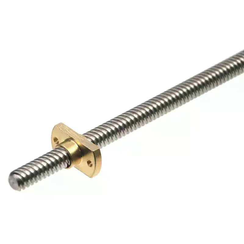 T8 Lead Screw Nut Pitch 2mm Lead 8mm Brass POM T8x8mm Flange Lead Screw Nut For CNC Parts Ender 3 CR10 3D Printer Accessories