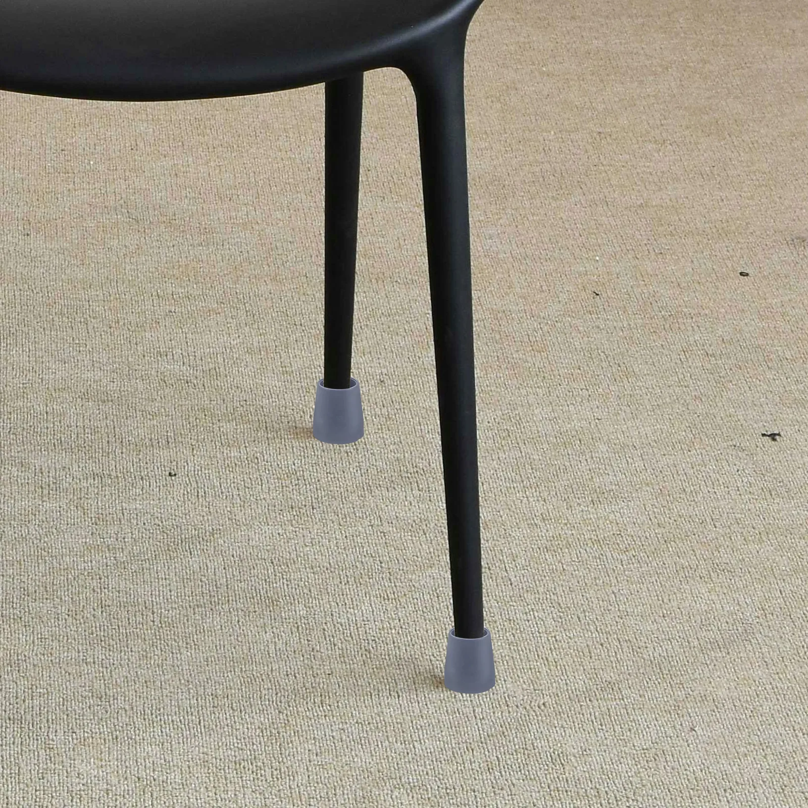 

4pcs Grey Rubber Bath Chair Leg Covers Floor Protectors Replacement Feet for Shower Chairs Furniture Walking Sticks