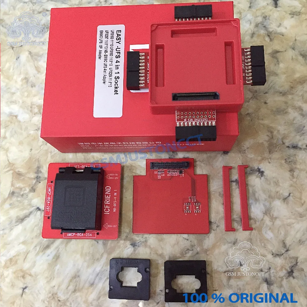 

2024 The newest version IC friend ufs 4 in1 socket ufs 254,153,297(4.0) work with easy j-tag plus box