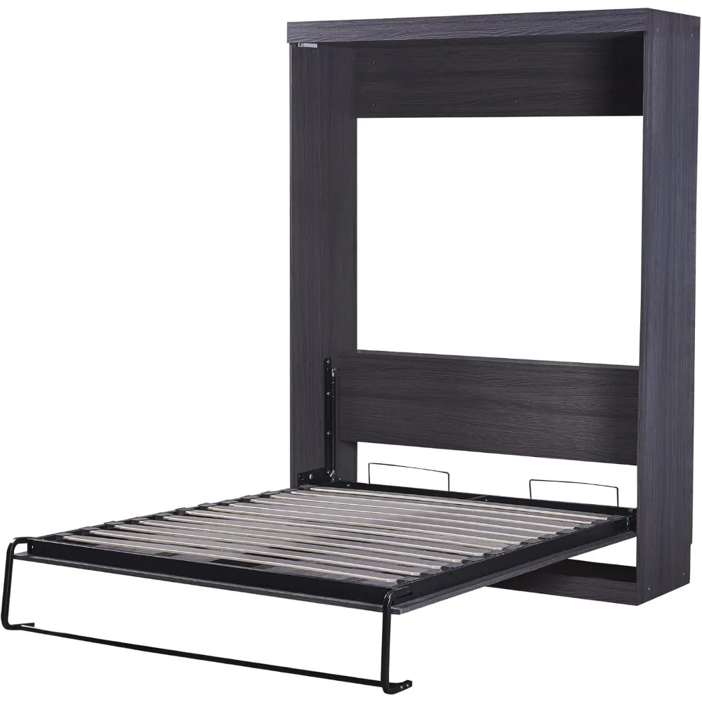 S7427e412ebe441898752a118fb3d6653a Space-Saving Double Murphy Bed with Wardrobe and Foldable Frame