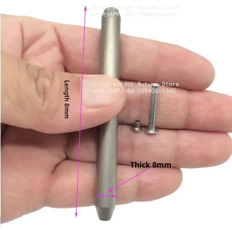 Hardened Rivet Flanging Punch Semi-tubular White Steel High Speed Steel Crimping Mold for Manufacturing Hand Knock Rivet Tool