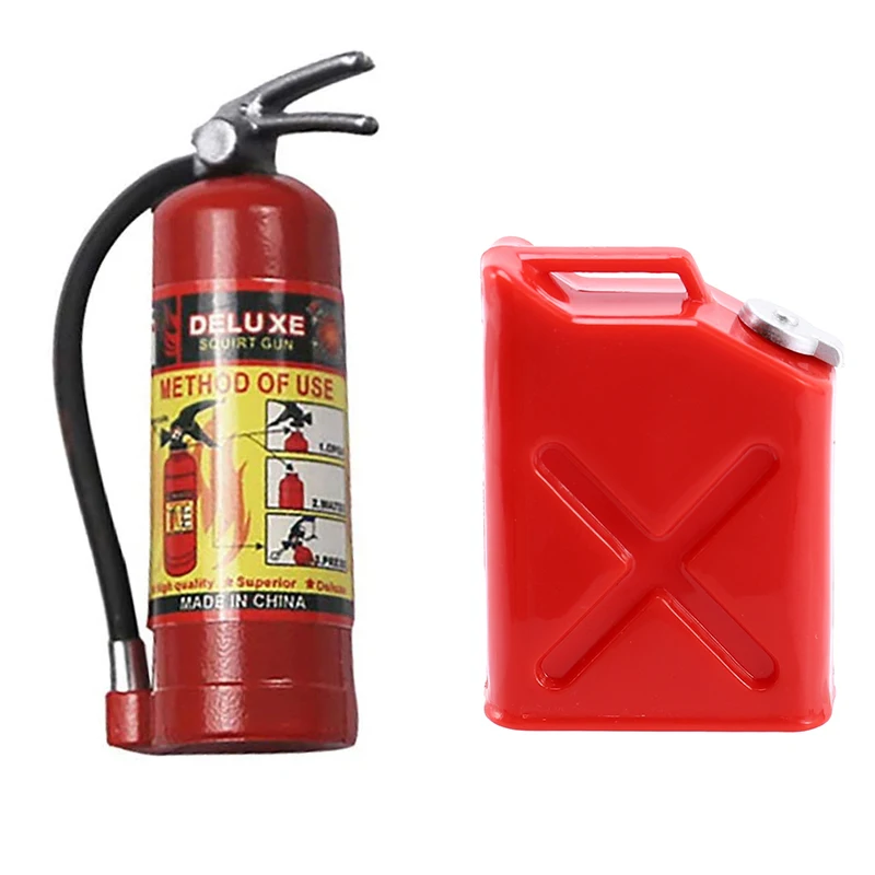 B49B-RC Rock Crawler 1:10 Accessories Mini Fuel Tank Red With RC Decoration Metal Mini Fire Extinguisher