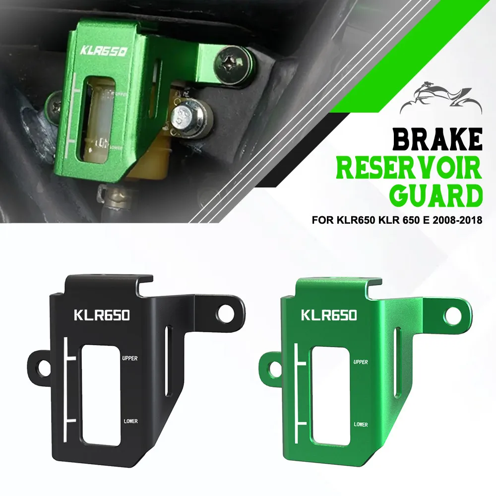 

Motorcycle Oil Cap Guard Rear Brake Fluid Reservoir Guard Cover Protector For Kawasaki KLR650 KLR 650 E 2008-2015-2016-2017-2018