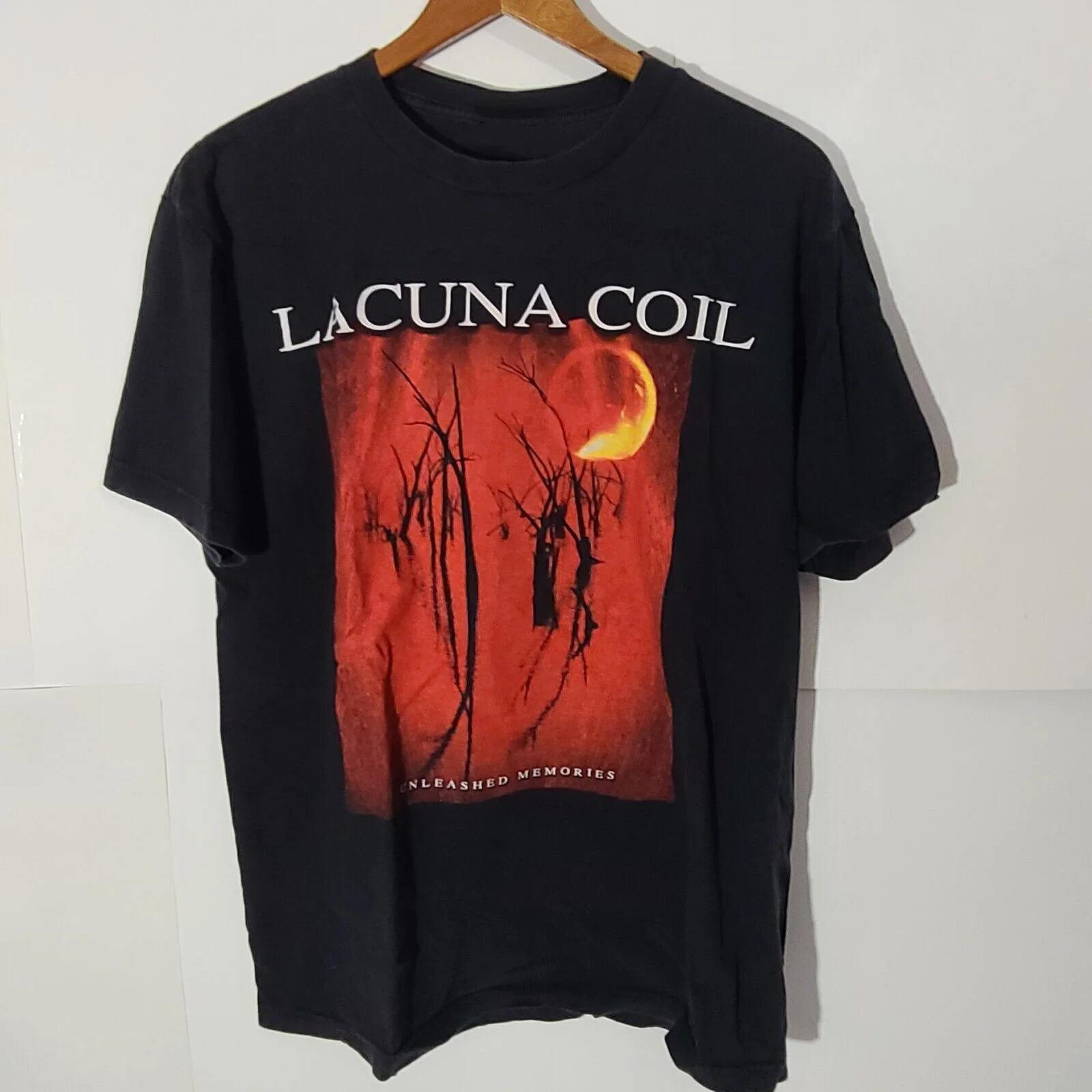 Unleashed Memories Lacuna Coil Black T-Shirt Cotton Unisex