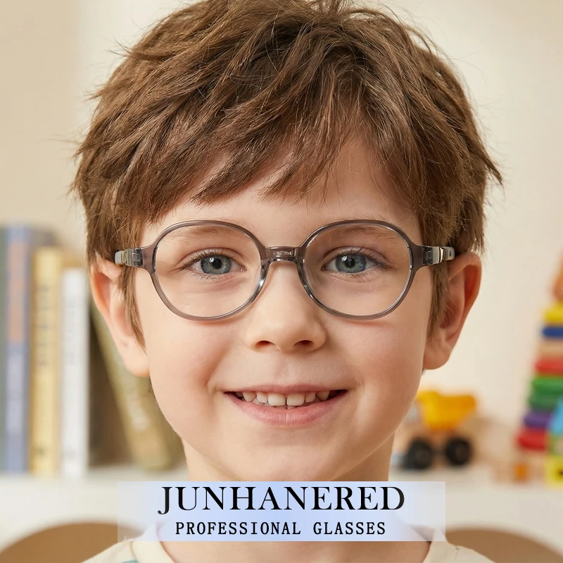 

Fashion Round Soft Silicone Children Small Frame Prescription Glasses Anti Blue Light Girl Boy Myopia Astigmatism Custom Eyewear