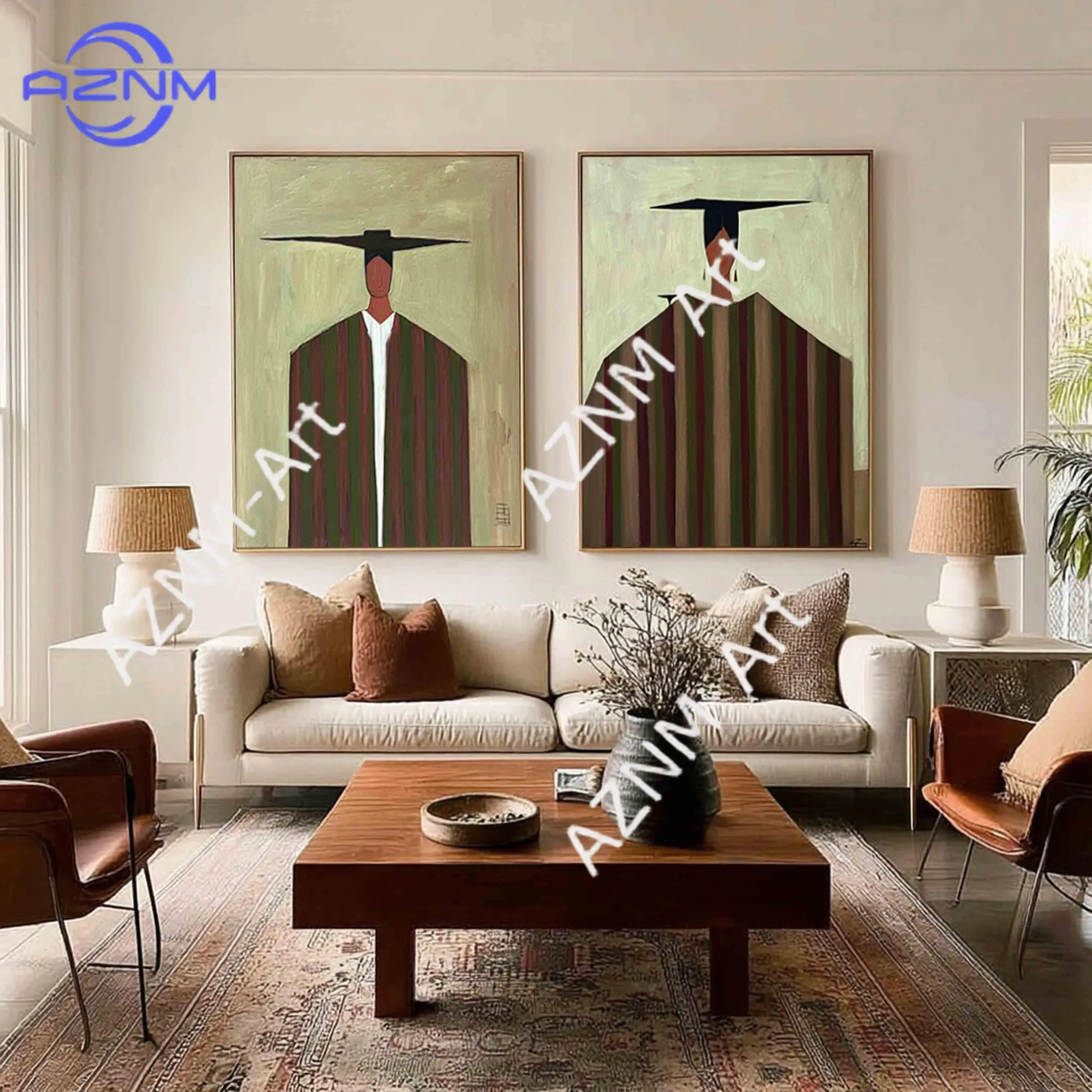 1/2 Stück abstrakte Porträt-Wandkunst, abstrakte Frau, gesichtslose Malerei, originelle abstrakte Figur, Wandkunst, Mann, Gesicht, Kunstwerk, Geschenk