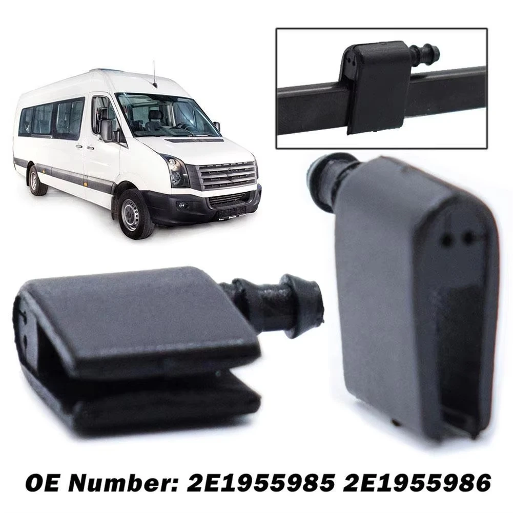 Boquilla limpiaparabrisas delantero, chorro de pulverización para Mercedes Benz Sprinter VW Crafter 2006 - 2018 2E1955985 2E1955986, 2 uds.
