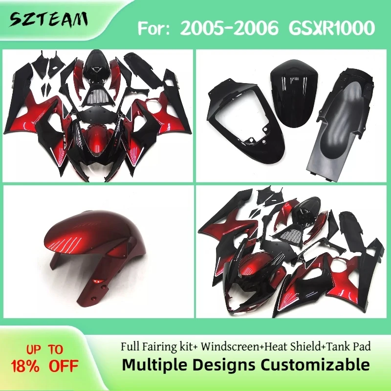 Fairing Set for GSXR1000 2005 2006 Motorcycle Spare Parts Fairings Injection Bodywork GSXR 1000 05 06 Pro