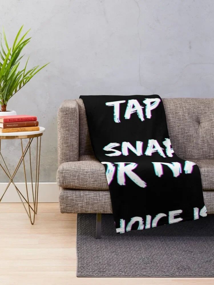 Tap Snap or Nap Jiu Jitsu T-Shirt Art BJJ Unisex Throw Blanket Luxury Throw Camping Retros Blankets For Sofas Blankets