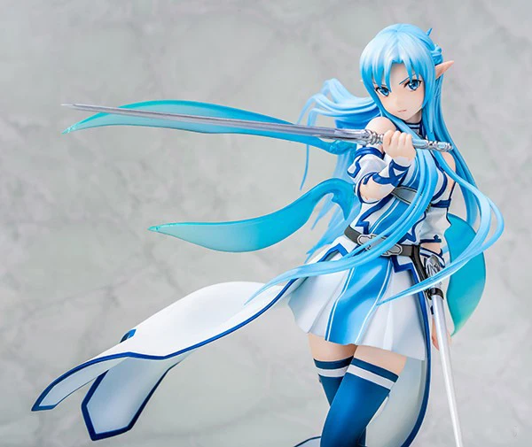 23cm Anime Figure Toys Sword Art Online Yuuki Asuna 1/7 Scale ALO Ver. water Elf PVC Action Figure Toys Collection Model Gift