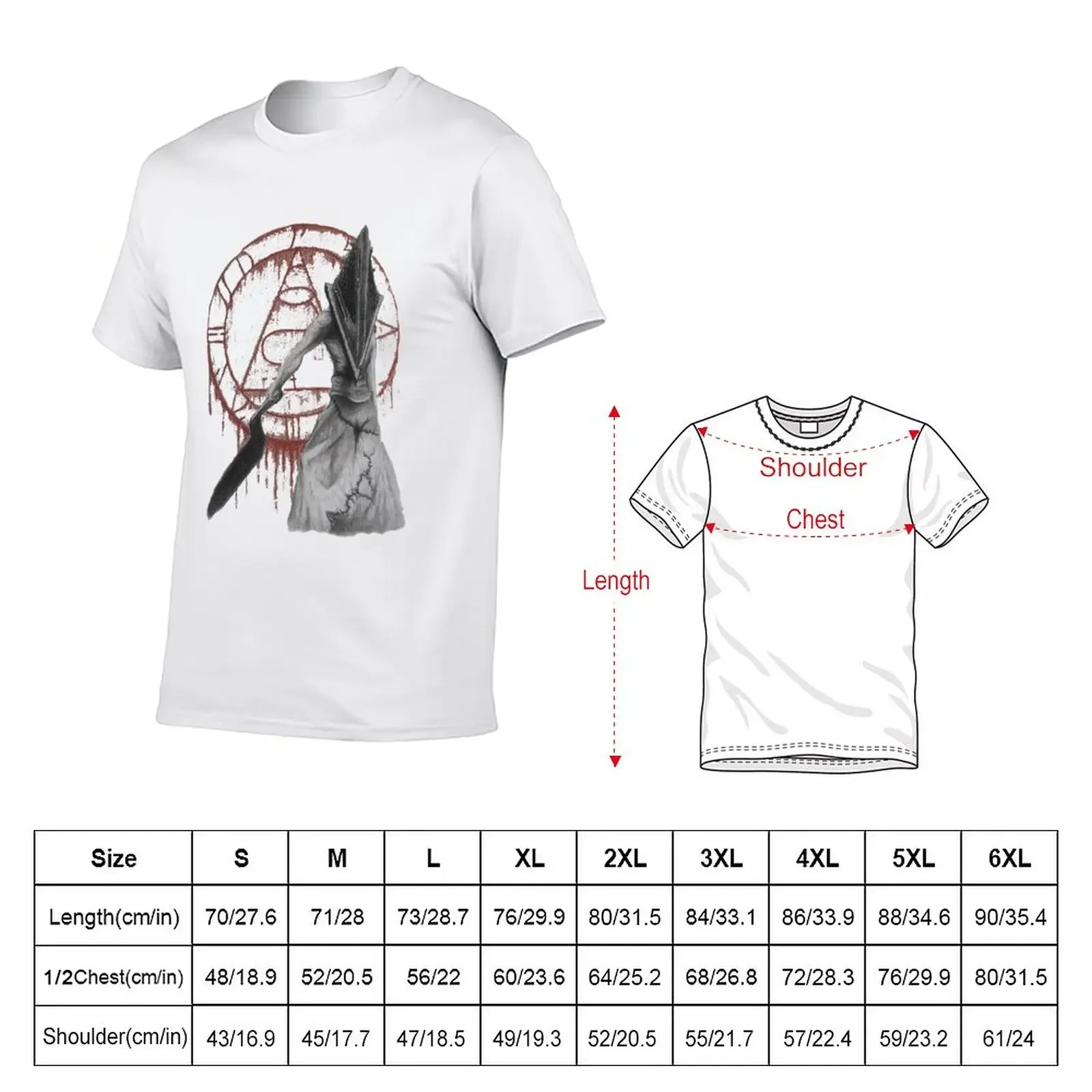 Pyramid Head T-Shirt tops quick-drying men t shirts