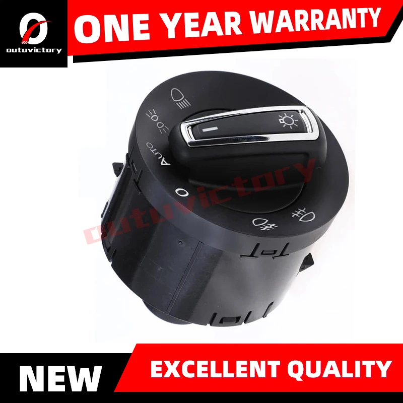

Chrome Headlight Switch Control Fit For Golf MK7 5GG 941 431 D 5GG941431D