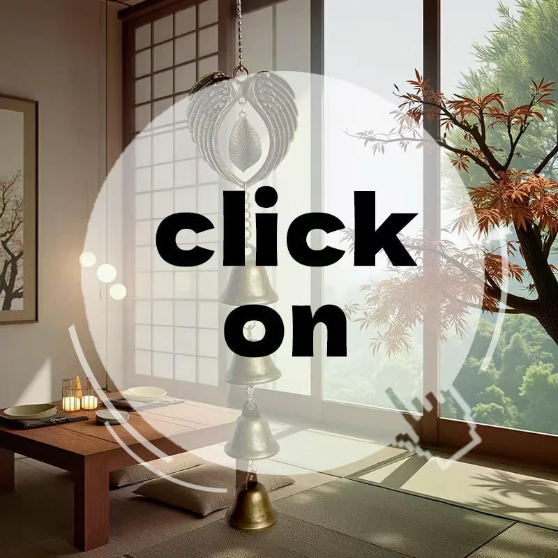 جرس الرياح المعدني، زخرفة معلقة من الحديد المطاوع مع سلسلة، حديقة خارجية، ديكور منزلي #5