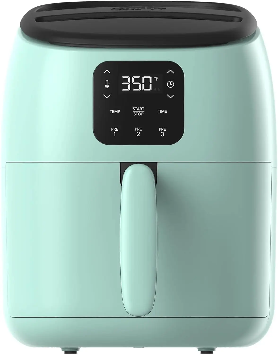 

Compact Digital Air Fryer with Auto Shut-Off, Ideal for Small Spaces, 2.6 Quarts in Aqua - AirCrisp Technology