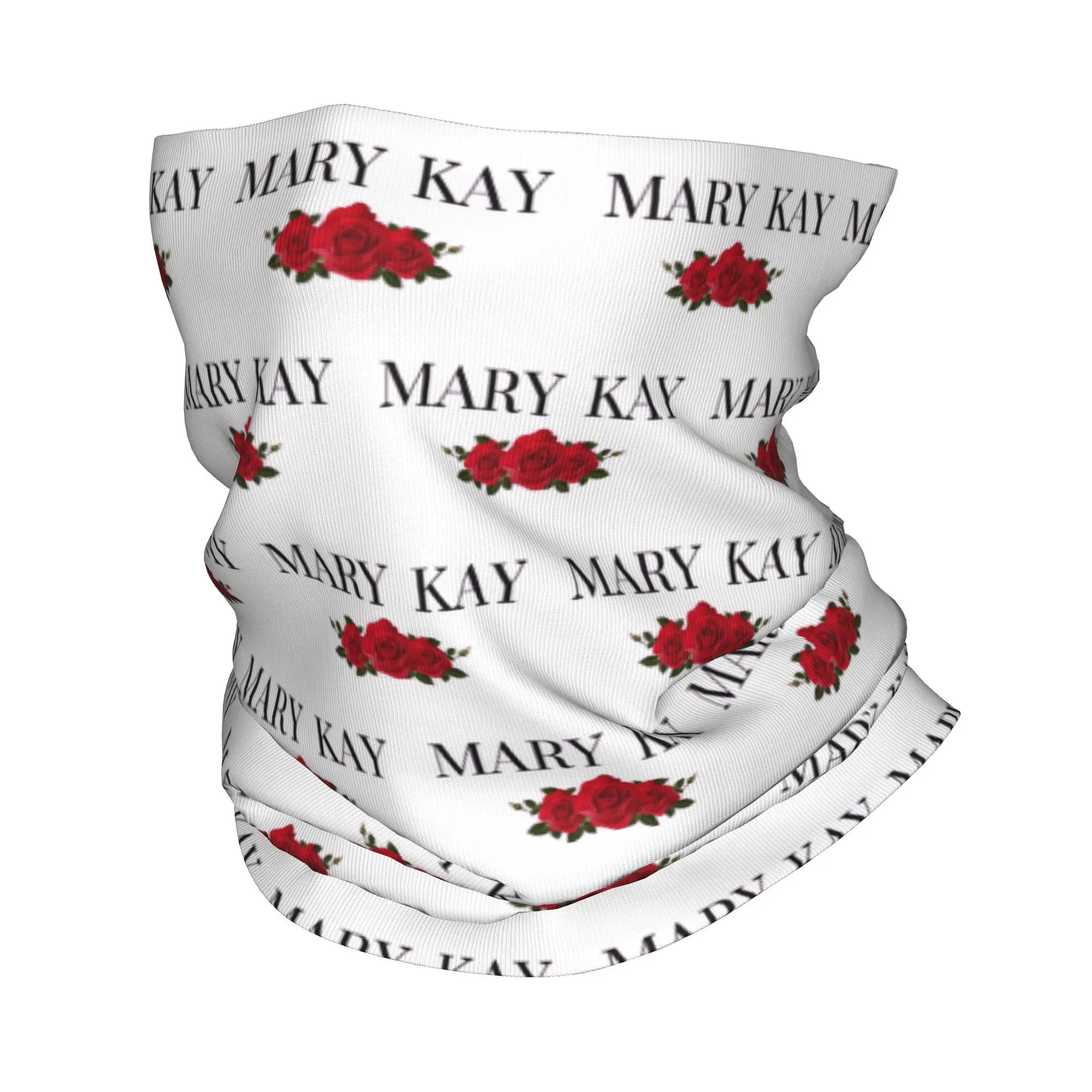 Mary Kay Roses Bandana Neck Gaiter Gedrukt Magische Sjaal Warme Hoofddeksels Rijden Unisex Volwassen Wasbaar