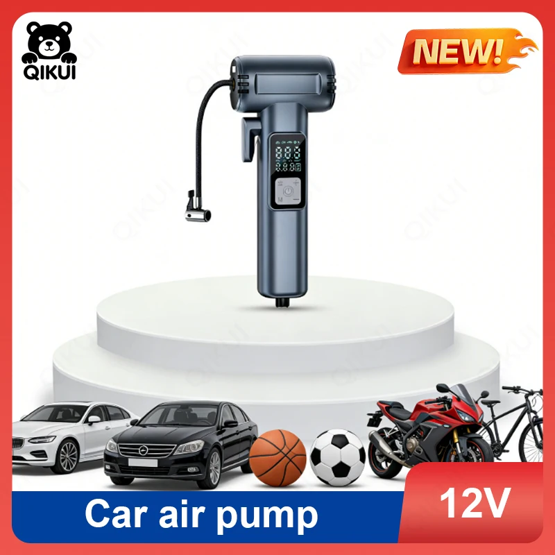 

Портативный автомобильный компрессор для шин с аварийным стеклобоем и резаком для ремней безопасности для внедорожников, седанов, грузовиков, автодомов