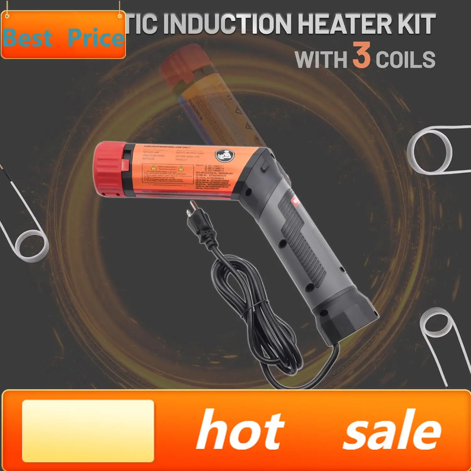 

hot-sellingMagnetic Induction Heater Kit, 1100W 110V Induction Heater Bolt Removal Tool, Rusty Screw Removing Tool with Rotatabl