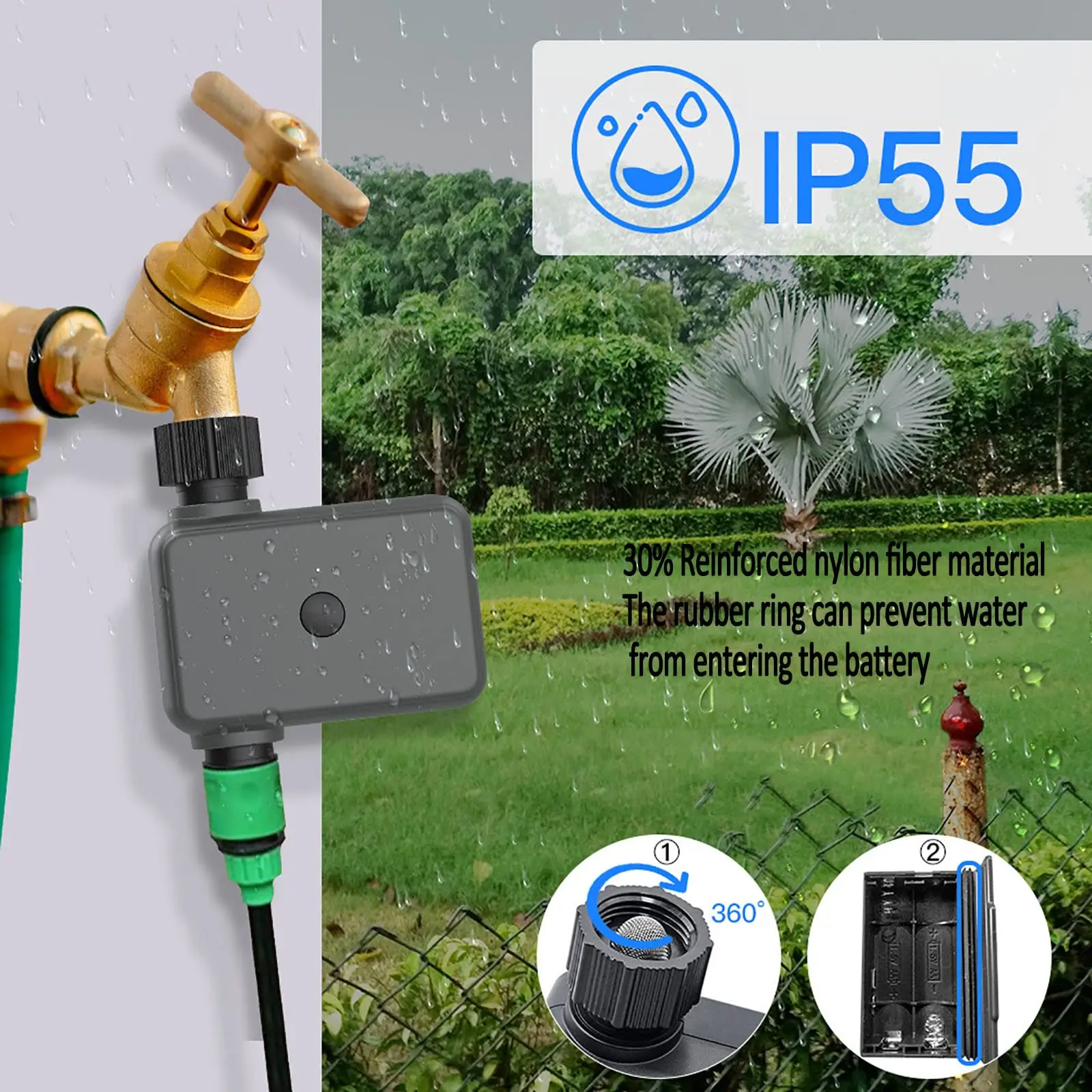 Bluetooth intelligent sprinkler delay filter programmable 1PCS Automatic irrigation controlle alfalfa valve