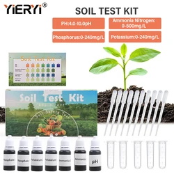 Upgraded 4 in 1 Soil Test Kit Liquid PH NPK Soil Meter Nitrogen Phosphorus Potassium Soil Test Detector For Garden Farm 7 Bottle